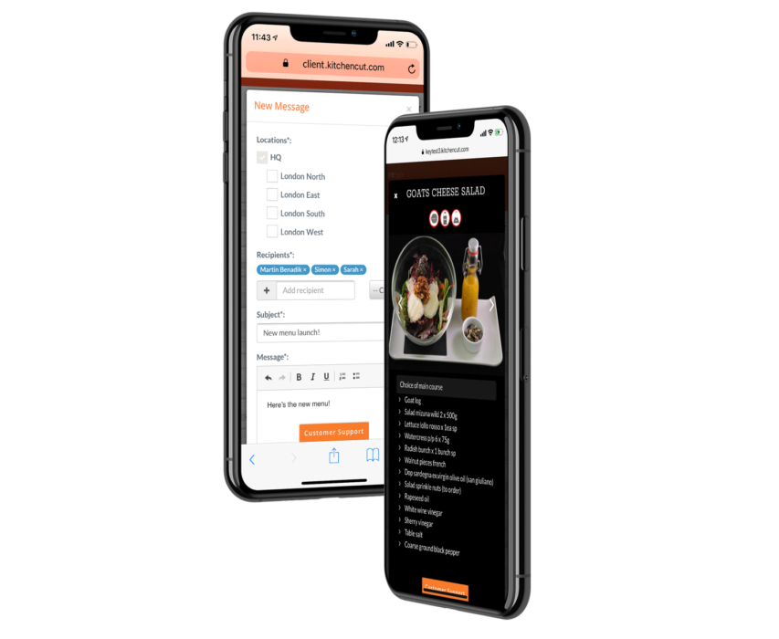 Digital Menus - Update menus in real-time