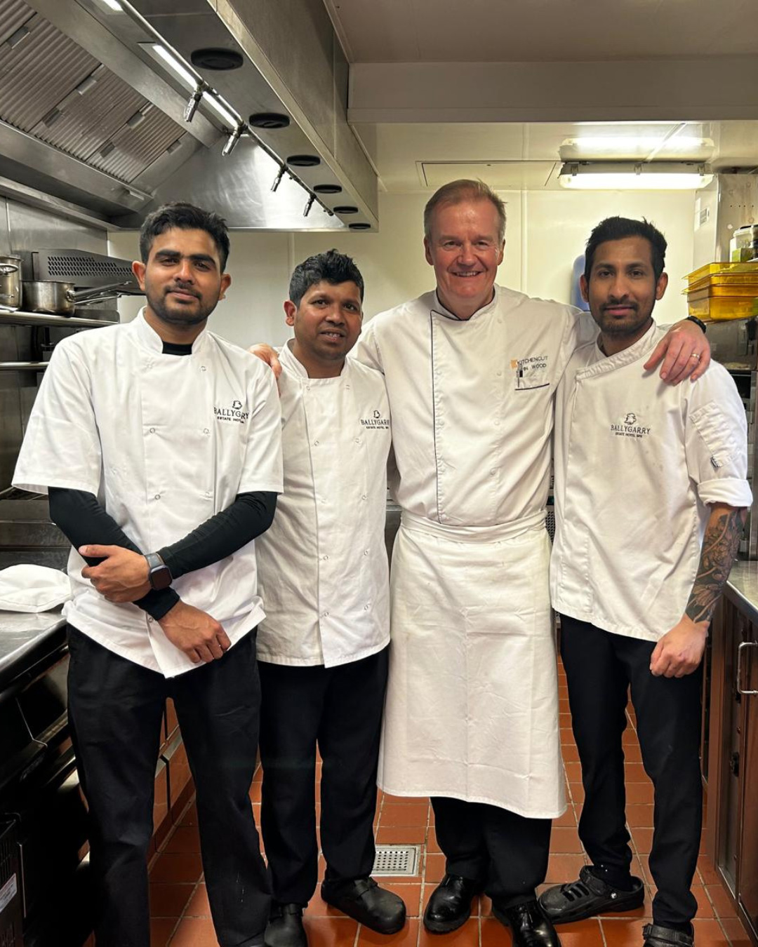 John Wood with the Team at Ballygarry Estate Hotel Spa